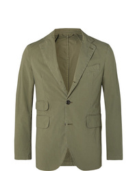 Мужской оливковый хлопковый пиджак от MAN 1924