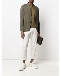 Мужской оливковый хлопковый пиджак от Circolo 1901