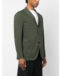 Мужской оливковый хлопковый пиджак от Boglioli