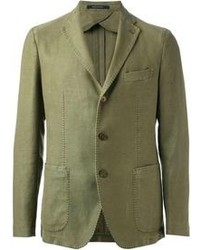 Мужской оливковый хлопковый пиджак от Tagliatore
