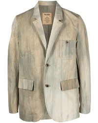 Мужской оливковый хлопковый пиджак от Uma Wang