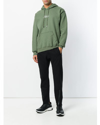 Мужской оливковый худи с принтом от Blood Brother