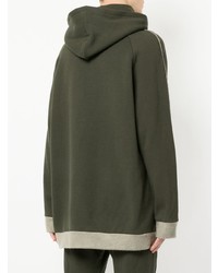 Мужской оливковый худи с принтом от Zambesi