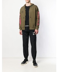 Мужской оливковый худи с принтом от Off-White