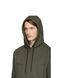 Мужской оливковый худи от Moncler Genius