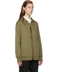 Женский оливковый худи от Palm Angels