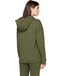 Женский оливковый худи от Earnest Sewn