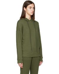 Женский оливковый худи от Earnest Sewn