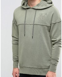 Мужской оливковый худи от Siksilk