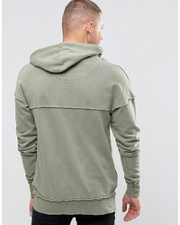 Мужской оливковый худи от Siksilk