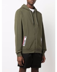 Мужской оливковый худи от Moschino