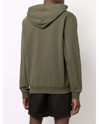 Мужской оливковый худи от Moschino