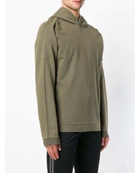 Мужской оливковый худи от Stone Island