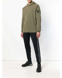 Мужской оливковый худи от Stone Island