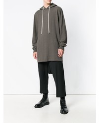 Мужской оливковый худи от Rick Owens DRKSHDW