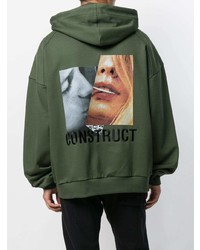 Мужской оливковый худи от Juun.J