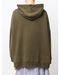 Женский оливковый худи от Mira Mikati