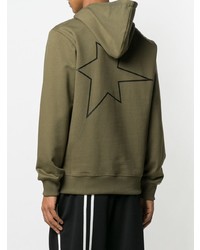 Мужской оливковый худи от Helmut Lang