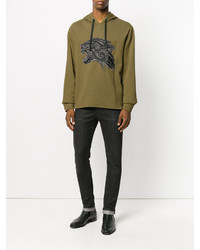 Мужской оливковый худи от Roberto Cavalli