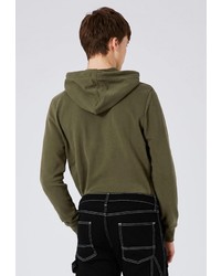 Мужской оливковый худи от Topman