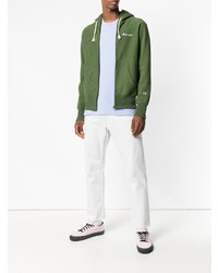 Мужской оливковый худи от Champion