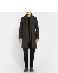 Мужской оливковый шарф от Acne Studios