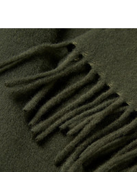 Мужской оливковый шарф от Acne Studios