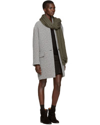 Женский оливковый шарф от Isabel Marant