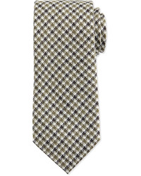 Оливковый шелковый галстук