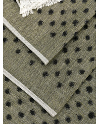 Мужской оливковый шелковый шарф от Hydrogen