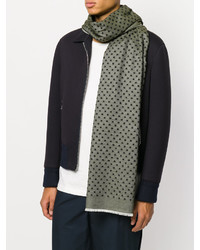 Мужской оливковый шелковый шарф от Hydrogen