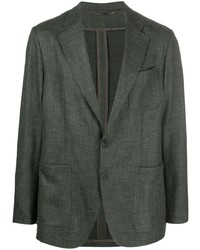 Мужской оливковый шерстяной пиджак от Canali