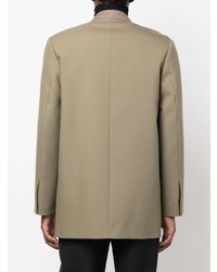 Мужской оливковый шерстяной пиджак от Jil Sander