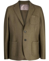 Мужской оливковый шерстяной пиджак от Herno