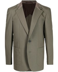 Мужской оливковый шерстяной пиджак от Kolor