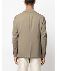 Мужской оливковый шерстяной пиджак от Caruso