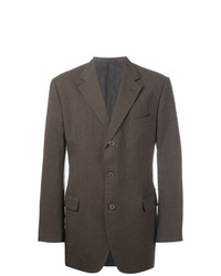 Мужской оливковый шерстяной пиджак от Romeo Gigli Vintage