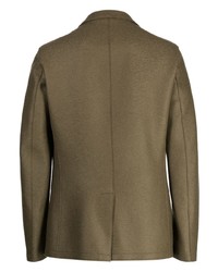 Мужской оливковый шерстяной пиджак от Herno