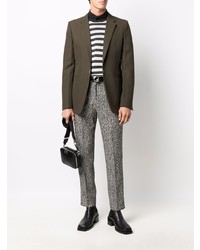 Мужской оливковый шерстяной пиджак от Givenchy