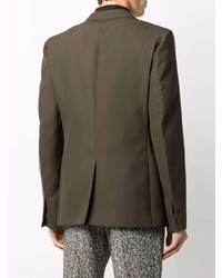 Мужской оливковый шерстяной пиджак от Givenchy