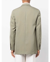 Мужской оливковый шерстяной пиджак от Jil Sander