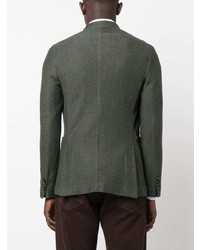 Мужской оливковый шерстяной пиджак от Barba