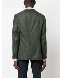 Мужской оливковый шерстяной пиджак от Canali