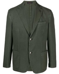 Мужской оливковый шерстяной пиджак от The Gigi