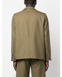 Мужской оливковый шерстяной пиджак от Séfr