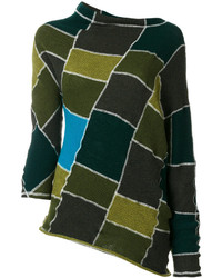 Женский оливковый шерстяной свитер от Marni