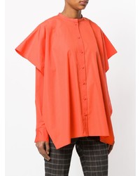 Оранжевая блуза на пуговицах от Ports 1961