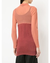 Оранжевая блуза на пуговицах от Comme Des Garçons Vintage