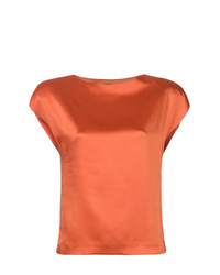Оранжевая блуза с коротким рукавом от Chalayan