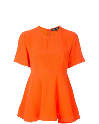 Оранжевая блуза с коротким рукавом от Proenza Schouler